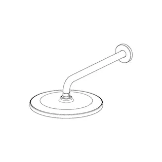 Kopfbrause, d 250 mm HANSAVIVA 4426 Matt-Schwarz – Bild 3
