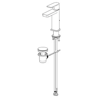 EHM Waschtisch-Batt. HANSASTELA ECO 5718 Ausld. 106 mm DN15 chr – Bild 3