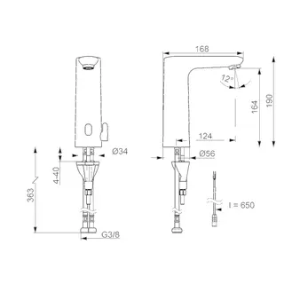 Waschtisch-Batt., 3 V, Bluetooth HANSAELECTRA 9360 chr – Bild 3