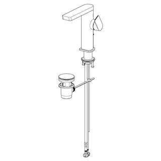 EHM Waschtisch-Batt. HANSASTELA ECO 5715 Zugst.Ablgarn. Ausld. 134 mm 4,2 L/min – Bild 2