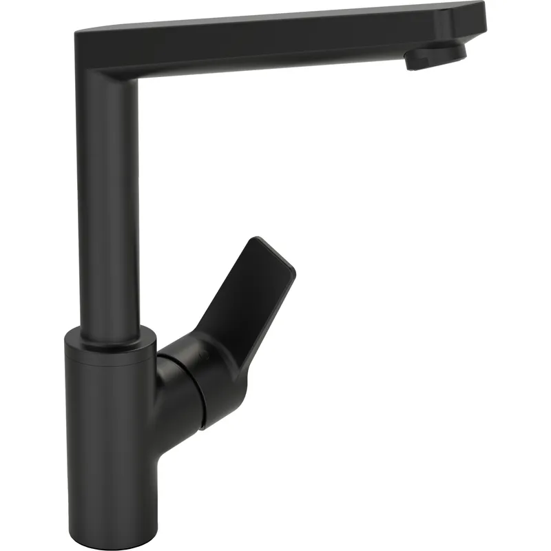 EHM Küchenarm. HANSATWIST 0920 Ausld. 193 mm DN15 Matt-Schwarz