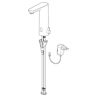 Waschtisch-Batt., 230/9 V, Bluetooth HANSAELECTRA 9360 chr – Bild 3