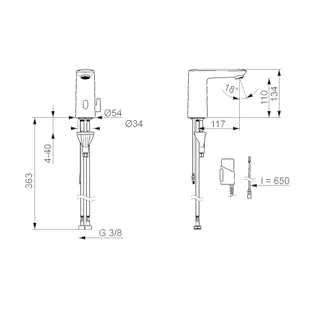 Waschtisch-Batt., 3 V, Bluetooth HANSAELECTRA 9210 chr – Bild 4