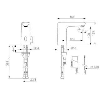 Waschtisch-Batt., 3 V, Bluetooth HANSAELECTRA 9260 chr – Bild 3