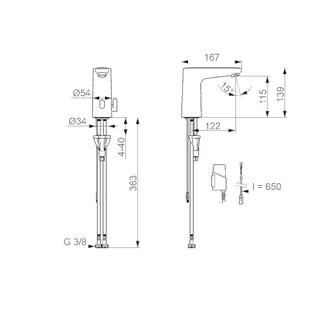 Waschtisch-Batt., 3 V, Bluetooth HANSAELECTRA 9110 chr – Bild 2