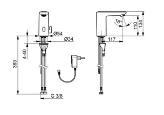 Waschtisch-Batt., 230/9 V, Bluetooth HANSAELECTRA 9210 chr – Bild 3