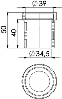 Gewindeverlängerung, 1 1/4 " x 1 1/4" – Bild 4