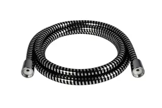 sanibel 1001-Brauseschlauch A24 DN15 x1250mm chrom/schw kon Muttern verchromt