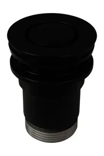 sanibel Ablaufventil Push-Down A24 rund DN 32 (11/4")x D60 mm schwarz