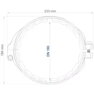 PO Auszugsichere Verbindung POLO-KAL XS DN 160 – Bild 2