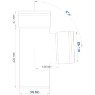 PO Abzweig POLO-KAL XS DN 160/160/87Grad – Bild 2