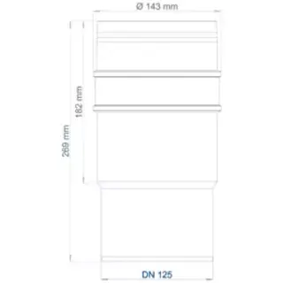 PO Langmuffe POLO-KAL XS DN 125 – Bild 2