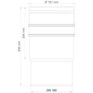 PO Langmuffe POLO-KAL XS DN 160 – Bild 2