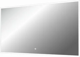 SCALIDO-Leuchtspiegel LED-SCAC, umlauf. Satinier. Sondermaß bis 800x800mm (BxH)