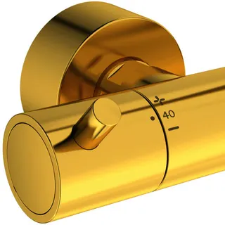 Ideal Standard Duschsystem Ceratherm T125+ mit Brausethermostat Brushed Gold – Bild 4