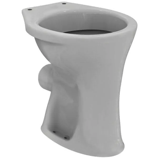 Ideal Standard Standflachspül-WC Eurovit, erhöht, Abgang außen waagr., 360x465x450mm, Weiß