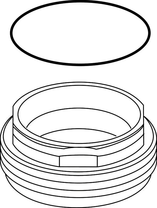 Ideal Standard Gewindering M43X1,5 mit O-Ring Chrom
