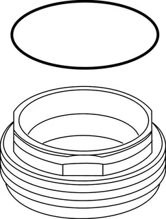 Ideal Standard Gewindering M43X1,5 mit O-Ring Chrom