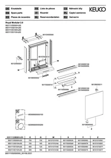 Keuco Royal Modular 2.0 SPS, bel. 80011, Vorb,1Steckd,sb-elox,500x700x160mm – Bild 3