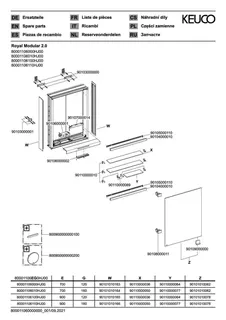 Keuco Royal Modular 2.0 SPS, bel. 80001, Vorb,1Steckd,sb-elox,600x700x120mm – Bild 3