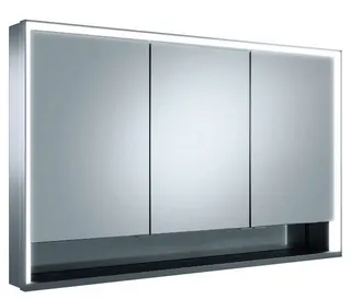 Keuco SPS R. Lumos 14325, m. Ablagef. VB m.Hzg. 1200x735x130mm si-elox.
