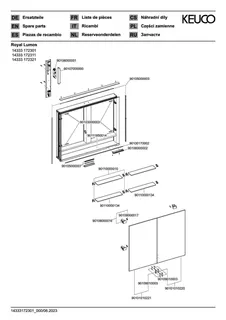 Keuco SPS R. Lumos 14333, o. Ablagef. EB 900x735x130mm si-elox. – Bild 4