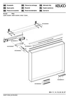 Keuco LS X-Line X-Line 33297, DALI 800x700x105mm vulk. – Bild 2