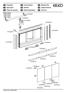 Keuco SPS R. Lumos 14325, o. Ablagef. VB 1200x735x130mm si-elox. – Bild 4