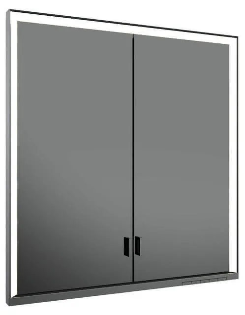 Keuco SPS R. Lumos 14317, ohne Ablagef., Einbau, silb-elox., 700x735x165mm