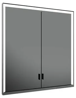Keuco SPS R. Lumos 14317, ohne Ablagef., Einbau, silb-elox., 700x735x165mm