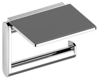 KE Toilettenpapierhalter Plan 14973, mit Ablage, Aluminium-finish