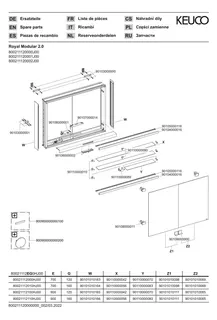 Keuco Royal Modular 2.0 SPS, bel. 80021, Vorb,oSteckd,sb-elox,1200x900x160mm – Bild 3