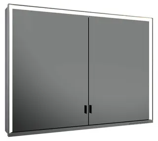 Keuco SPS R. Lumos 14304, ohne Ablagef., Vorbau, silb-elox., 1000x735x165mm, DALI