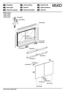 Keuco SPS R. Lumos 14334, o. Ablagef. EB 1000x735x130mm si-elox. – Bild 4