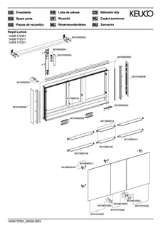 Keuco SPS R. Lumos 14326, o. Ablagef. VB 1400x735x130mm si-elox. – Bild 4
