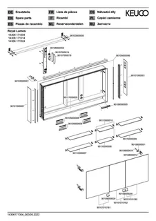 Keuco SPS Royal Lumos 14306, VB Hzg. 1400x735x165mm si.-elox. – Bild 4