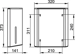 Keuco Papiertuchspender Plan 14985 schwarz-matt – Bild 2