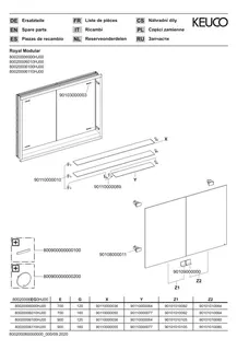 Keuco Royal Modular 2.0 SPS, unbel. 80020, Einb,2Steckd,sb-elox,600x700x120mm – Bild 3