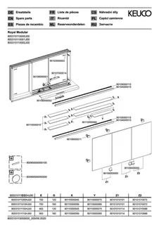 Keuco Royal Modular 2.0 SPS, bel. 80031, Einb,2Steckd,sb-elox,1100x700x120mm – Bild 3