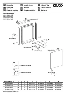 Keuco Royal Modular 2.0 SPS, unbel. 80010, Vorb,oSteckd,sb-elox,500x700x160mm – Bild 3