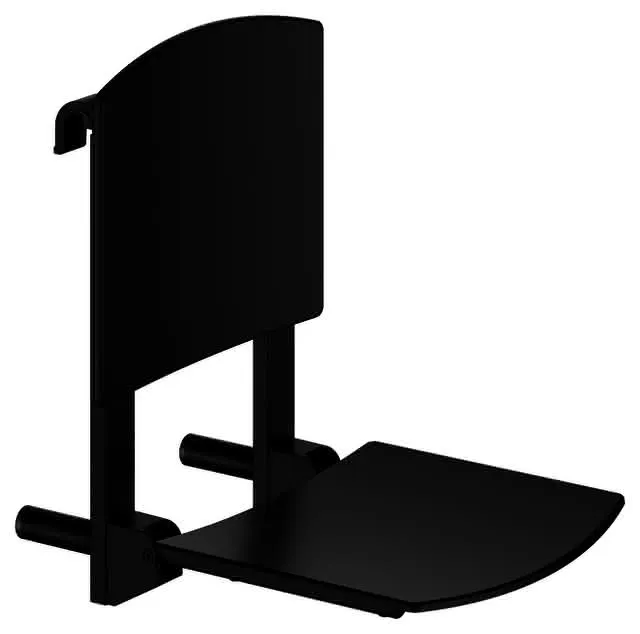 Keuco Klappsitz zum Einhängen Care 35181 schwarz-matt sw