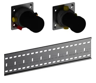 Keuco Grundkörper-Set Arm.-Zubehör 59953, f. THM Set UP 3-W m.Schlauchan.