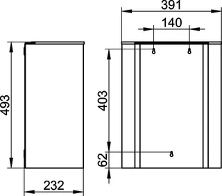 Keuco Abfallsammler Plan 14988 wandhängend schwarz-matt – Bild 2