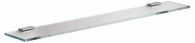 Keuco Glasabl.,Edition 11 11110, Cristallin kpl., Nickel gebürstet, 700x125x8mm