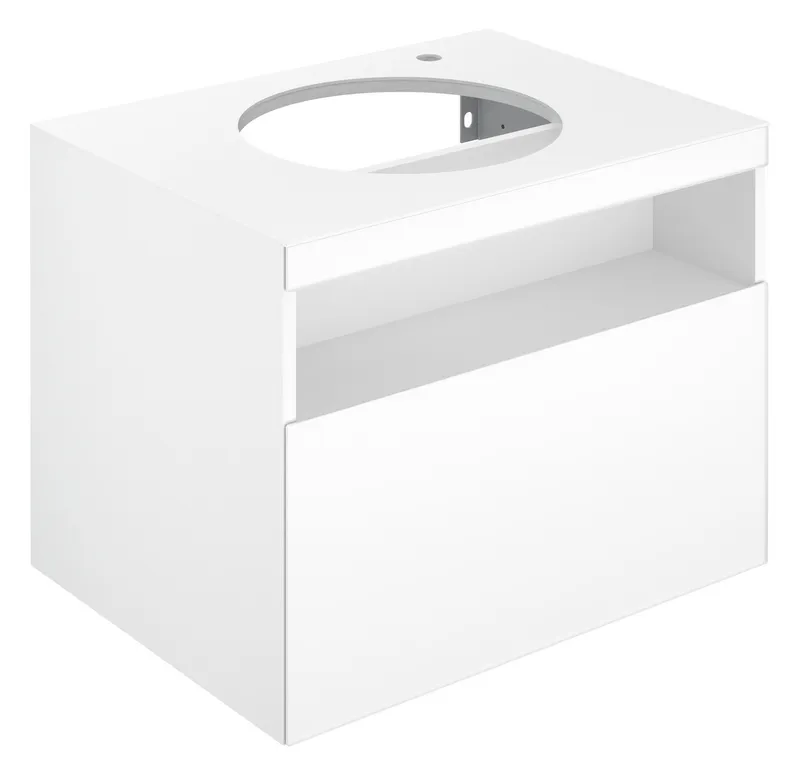 Keuco WUB Stageline 32855 m.Ausz. Hahnl.re. 650x550x490mm cashm.
