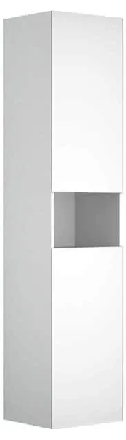 Keuco HS 2-trg. m.Abl.fach Stageline 32831 Anschl.li. 400x1800x360mm vulk.