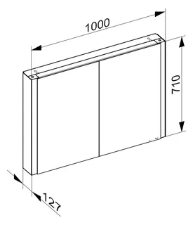 Keuco SPS Somaris 14503 1000x710x127mm weiß matt – Bild 3
