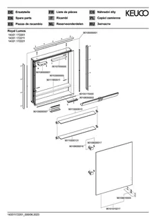 Keuco SPS R. Lumos 14331, o. Ablagef. EB Ans.l. 650x735x130mm si-elox. – Bild 4