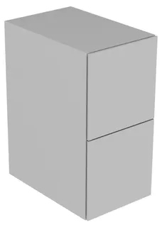 KE Sideboard Edition 11 31321, 2 Auszüge, weiß/Glas weiß satiniert