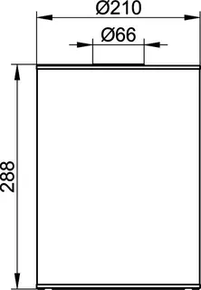 Abfalleimer, Deckel weiß design4YOU, verchromt – Bild 2
